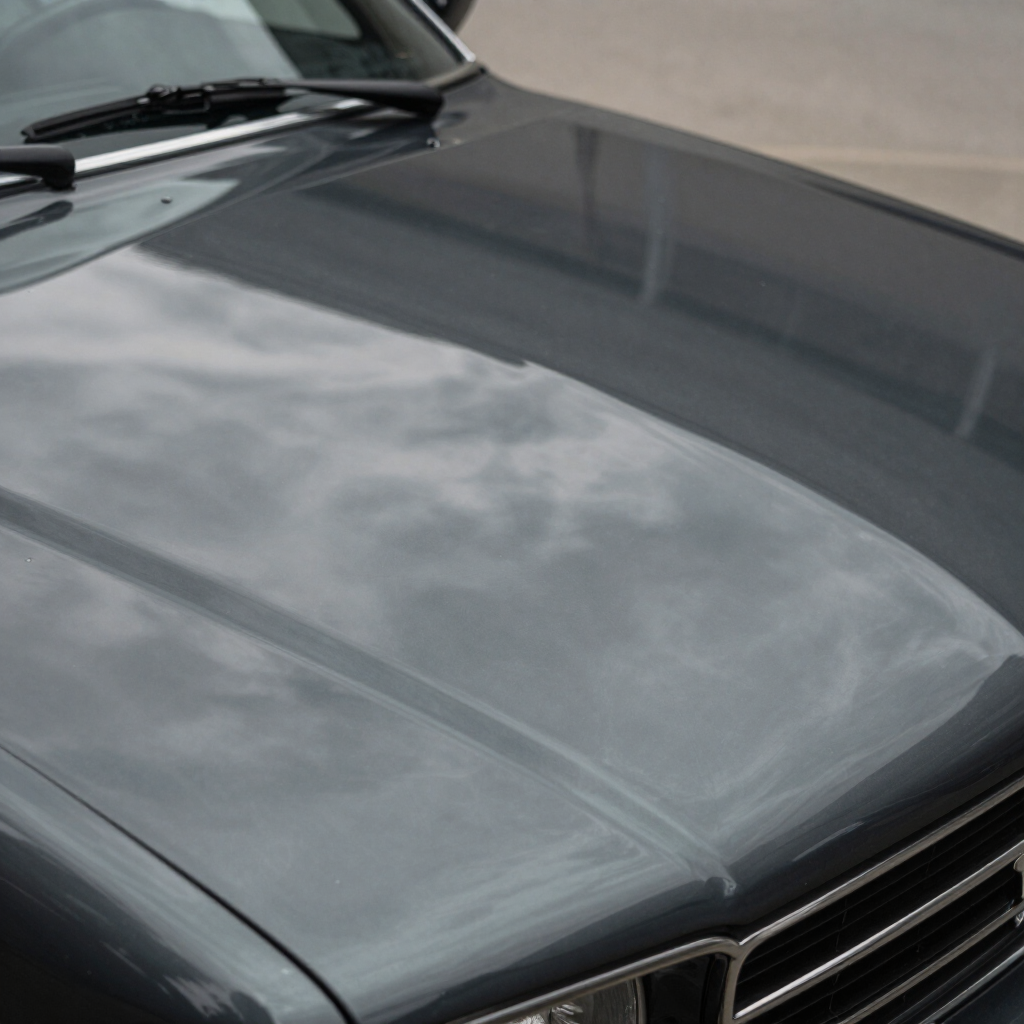 After: Hood restored and re-clear-coated
