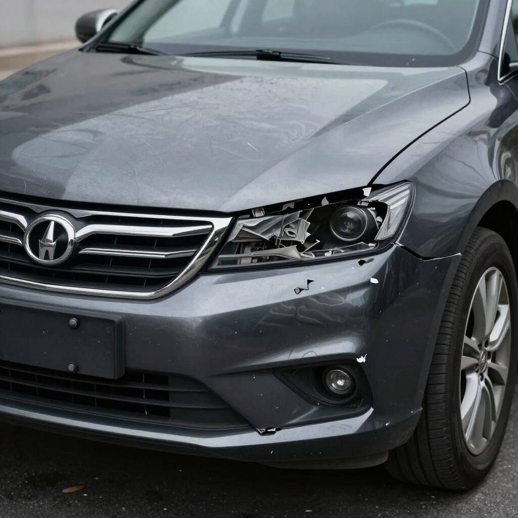 Before: Full front-end collision