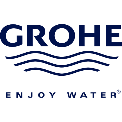 Grohe logo: Navy blue text 