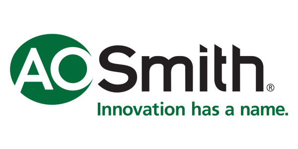 A.O. Smith logo: Green circle with 