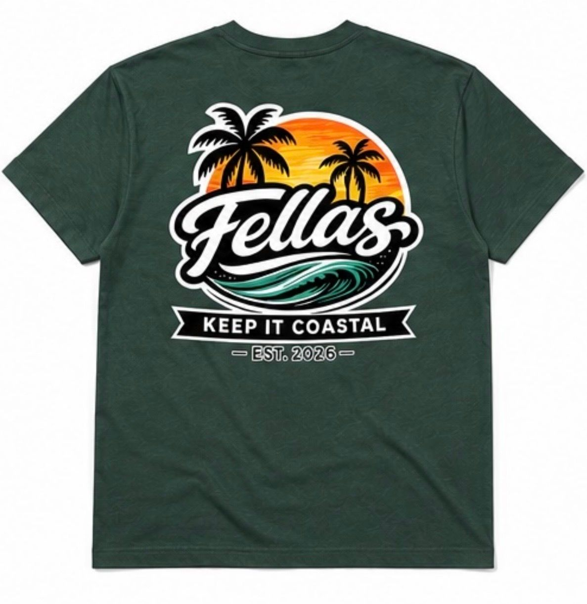 Fellas Coastal Tee (Forest Green)