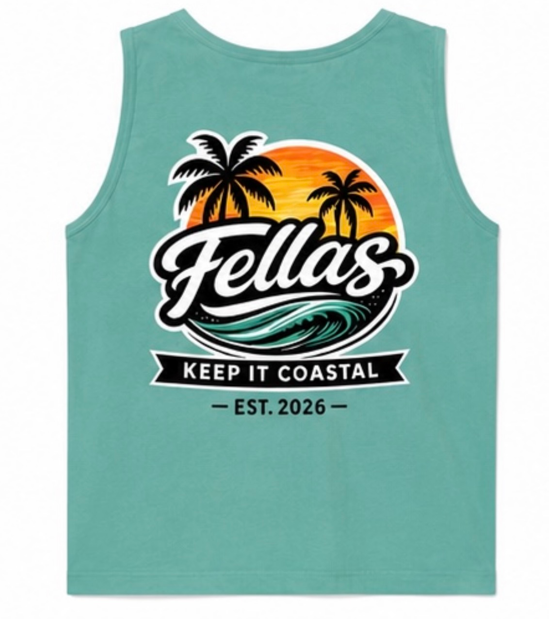 Fellas Coastal Tank (Seafoam)