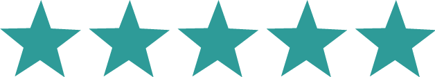 A row of blue stars on a white background.