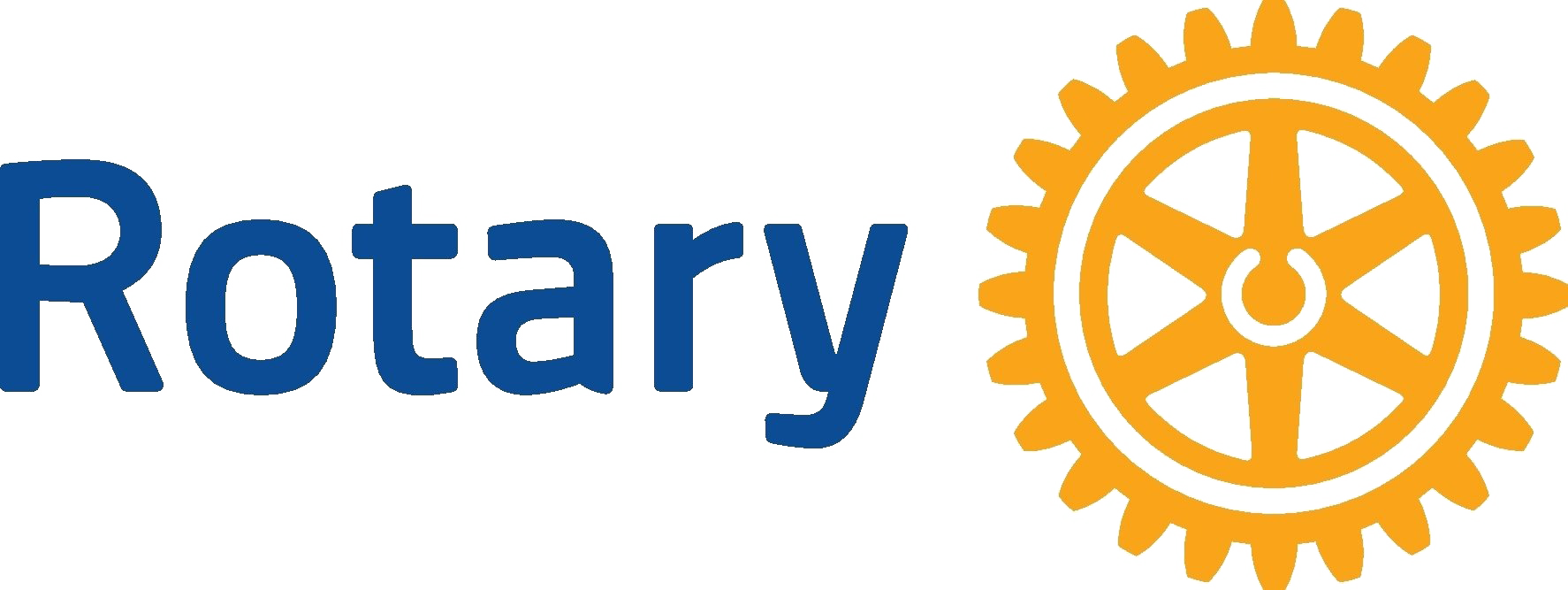 Rotary logo with blue text and an orange gear emblem