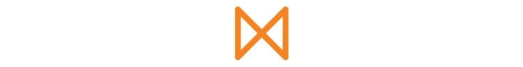 Orange vertical arrow with a diamond in the middle.