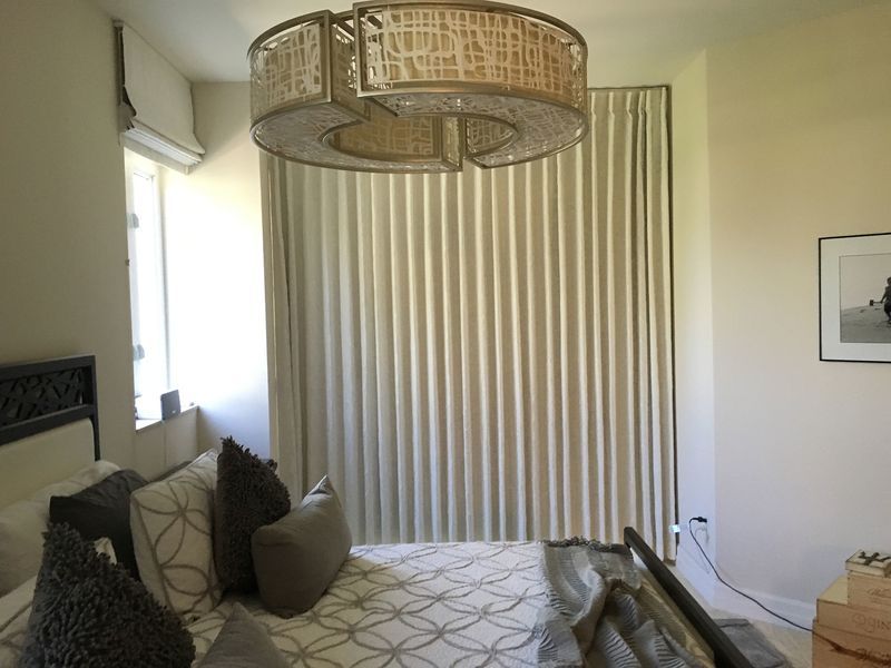 Bedroom with Chandelier — Coral Springs, FL — Solun Window Fashions & Automation