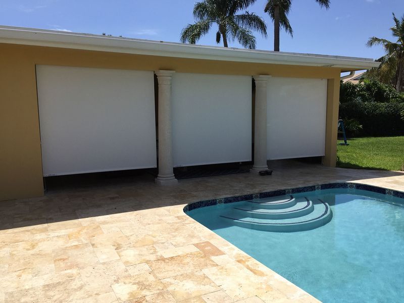 Backyard Swimming Pool — Coral Springs, FL — Solun Window Fashions & Automation