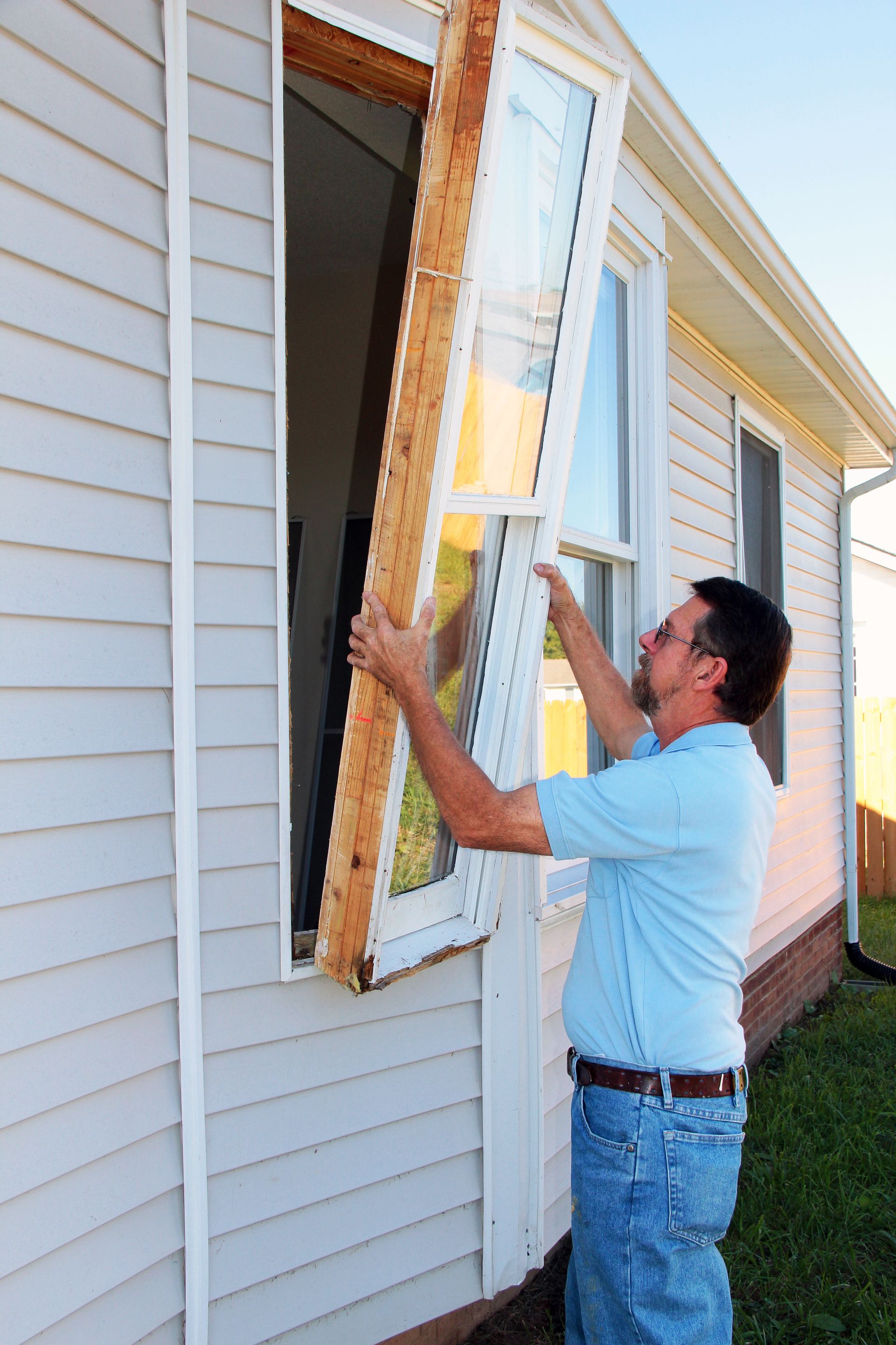 Windows in older home have wood frames