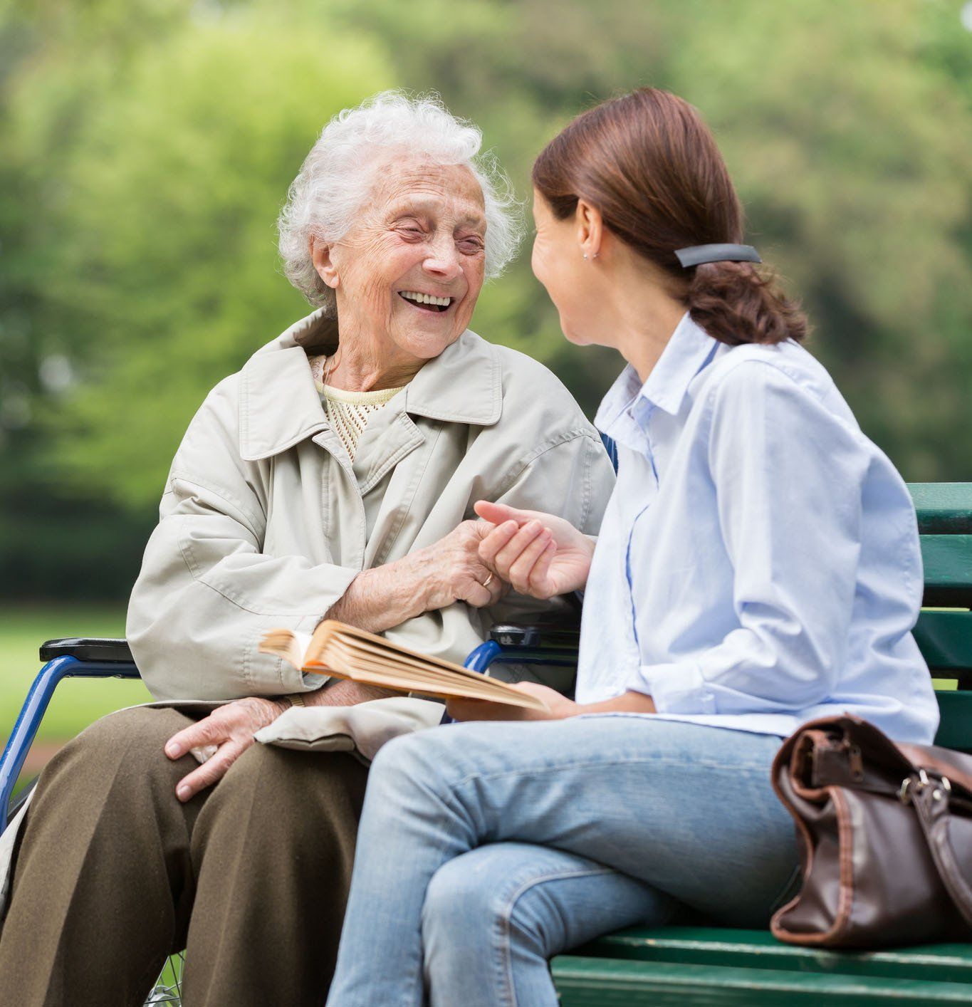Senior with a Young Woman — Alexandria, LA — Direct Care Service Inc.