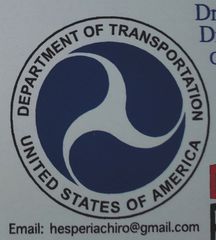 U.S. Department of Transportation seal with blue circular emblem and “United States of America” text, email below