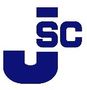 A dark blue graphic logo featuring a large, stylized letter "J" with a smaller "SC" stacked in the upper right corner.