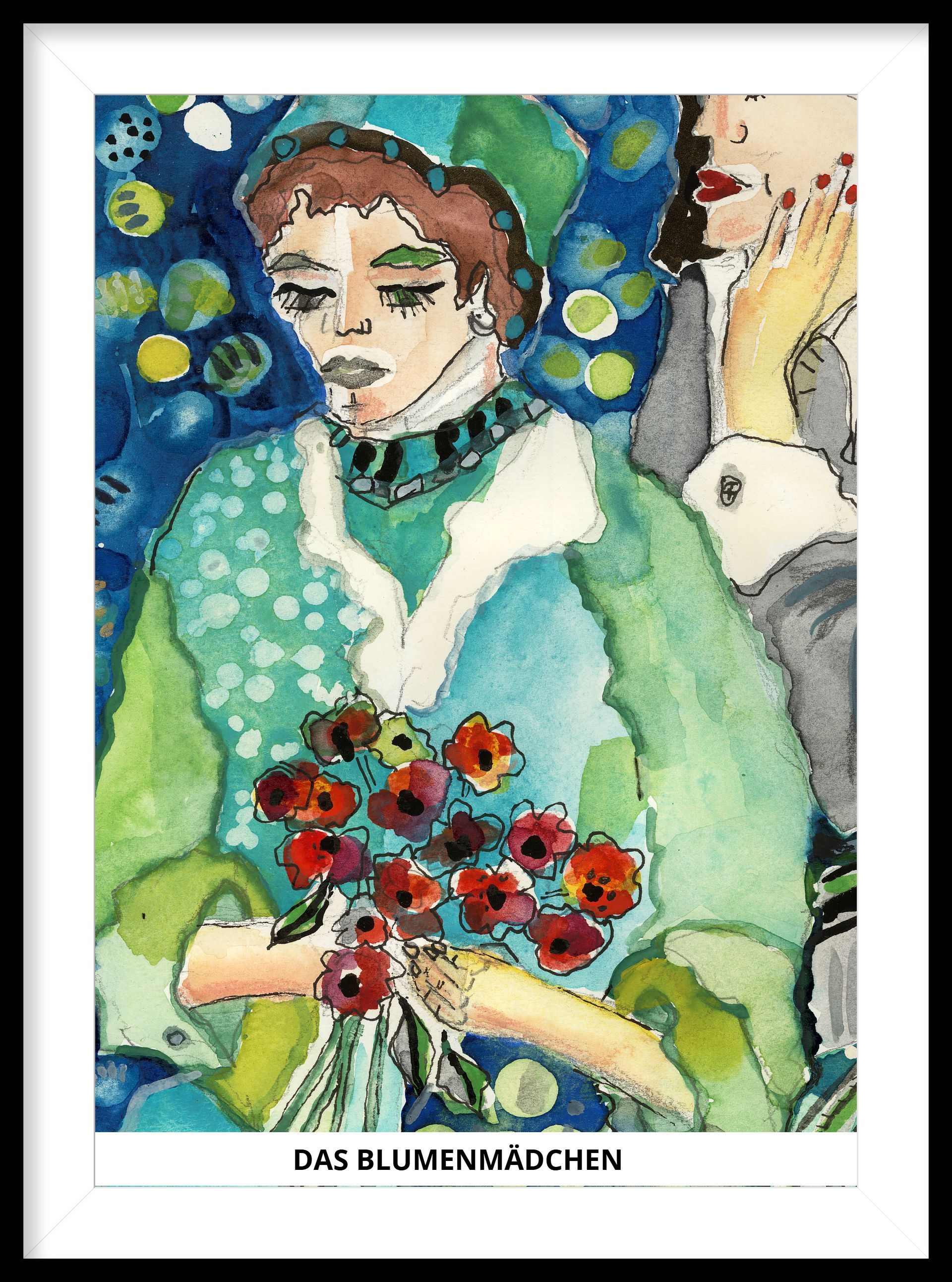 AQUARELL MIT RAHMEN 30X40 CM