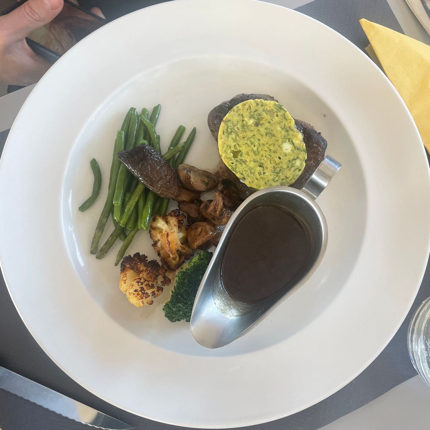 assiette de viande et pommes de terre