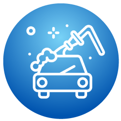 Perfect Pre-Soak icon with a car and hose