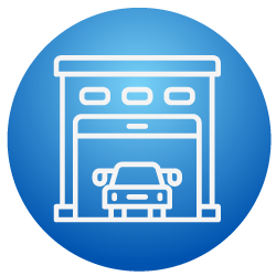 icon of a truck parked in a car wash