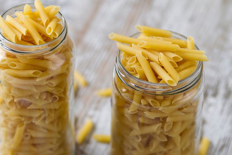 Barattolo pieno di Penne Valdoro, azienda di produzione di pasta secca a Potenza