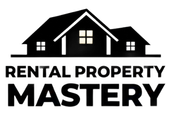 Black house logo with the words “Rental Property Mastery” in bold text