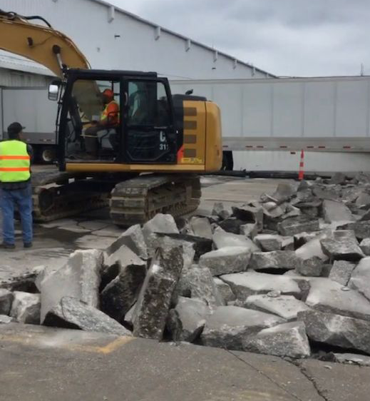 Land Clearing Using Yellow Excavator — Youngstown, OH — Precision Diggin Land Clearing Using Yellow Excavator — Youngstown, OH — Precision Diggin