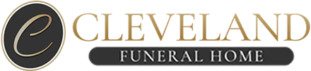 The logo for sample funeral home is shown on a white background.
