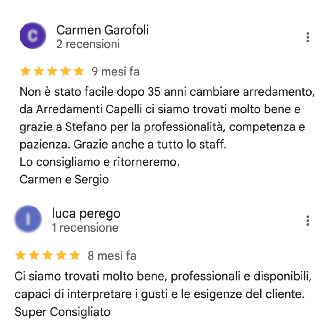 Recensione di un cliente