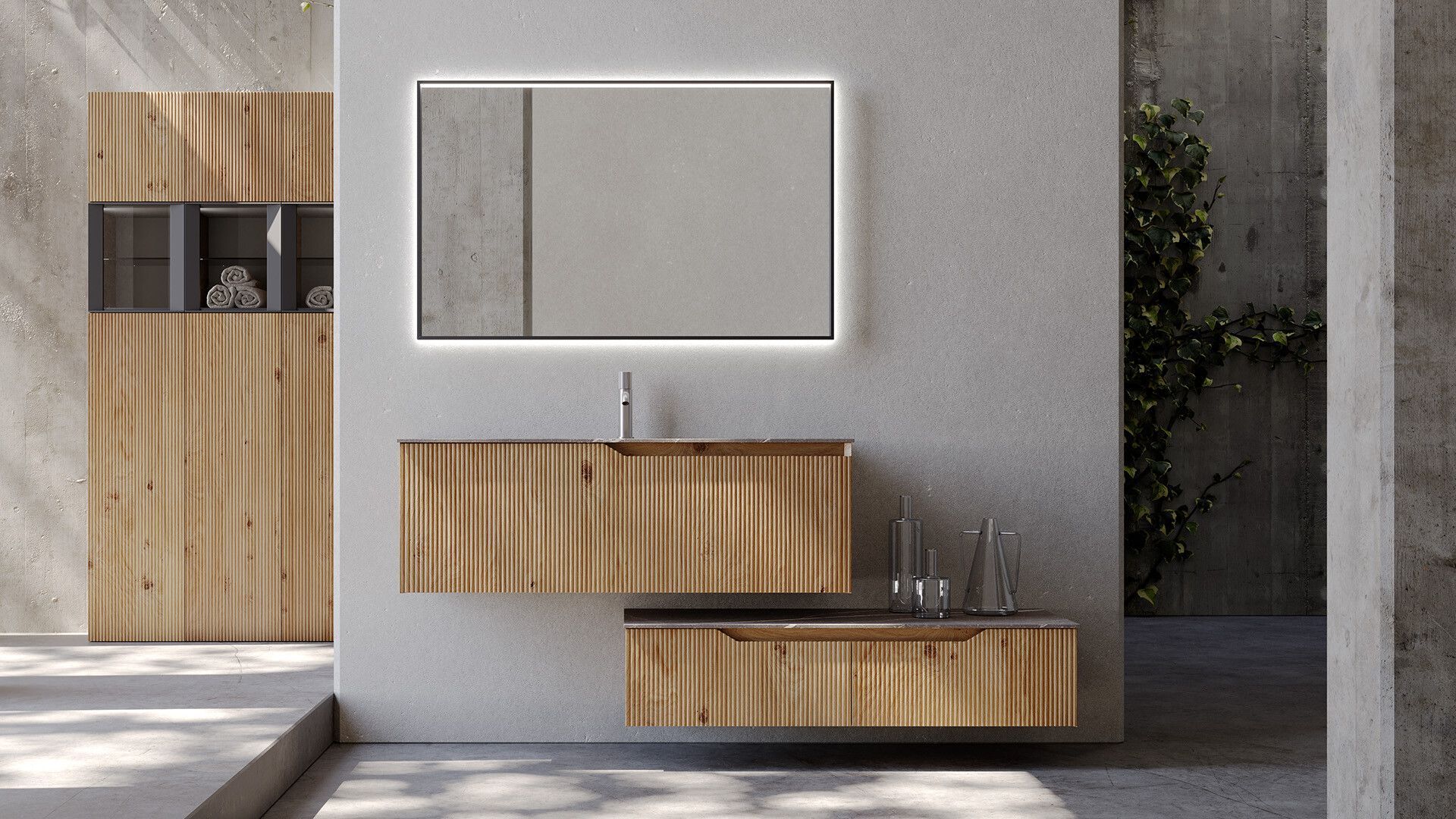 Immagine di un bagno Rustech di Arteba Bagni