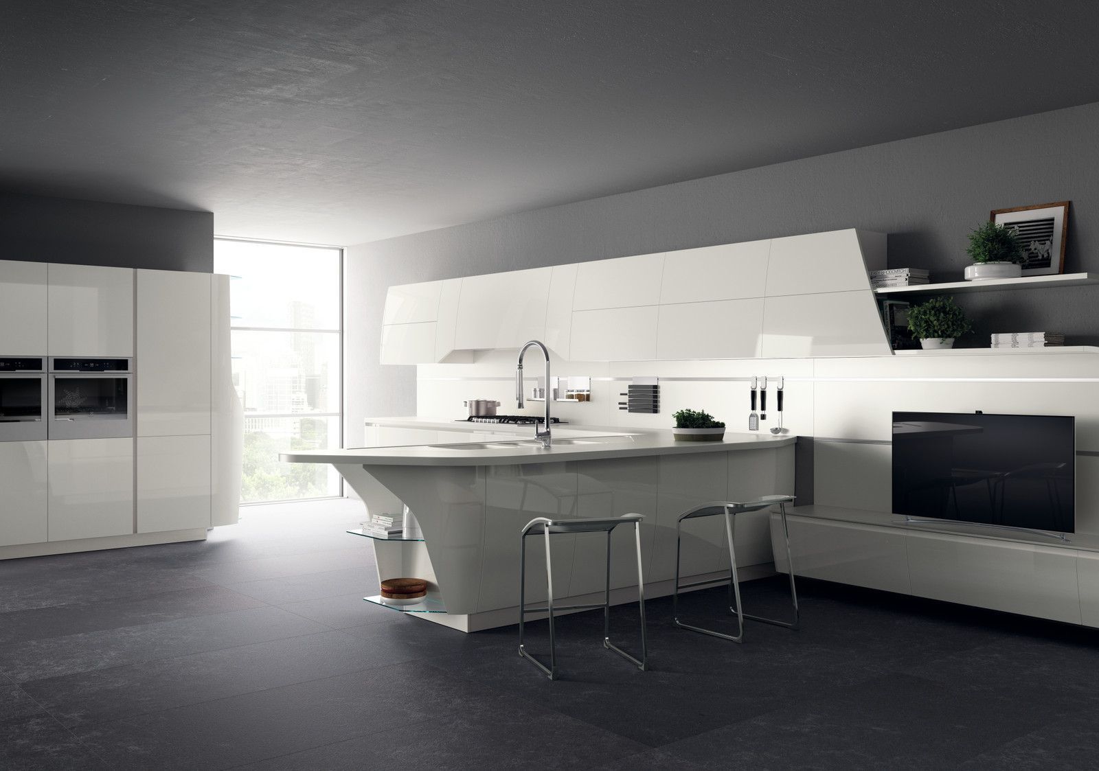 Immagine di una cucina Flux Swing di Scavolini
