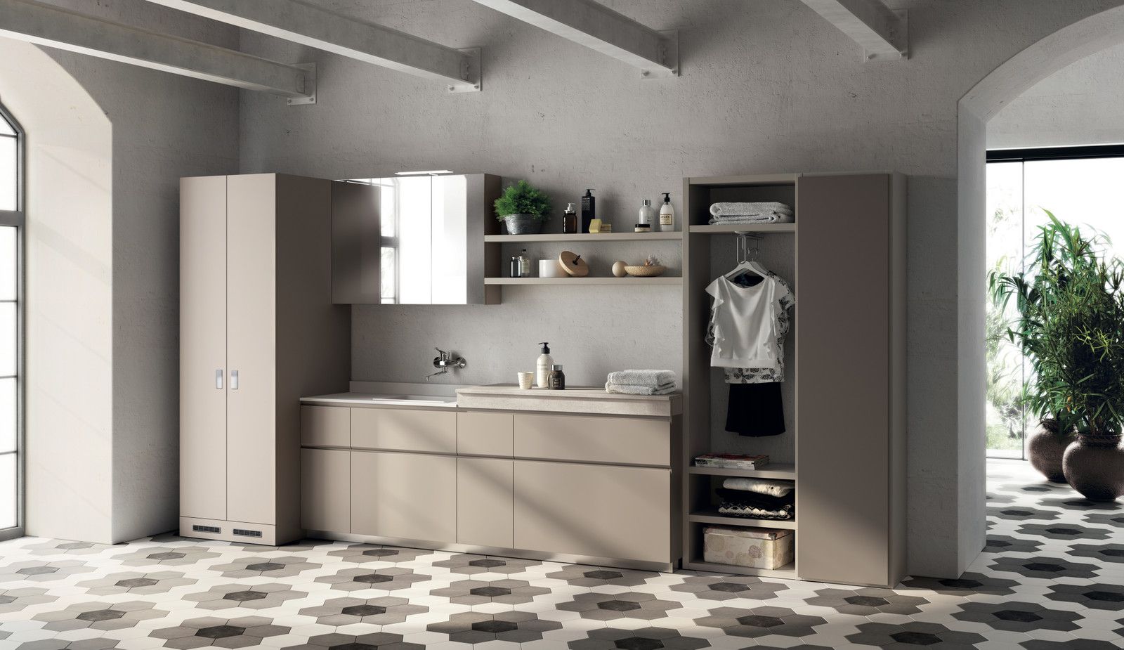 Immagine di un bagno Laundry Space di Scavolini 