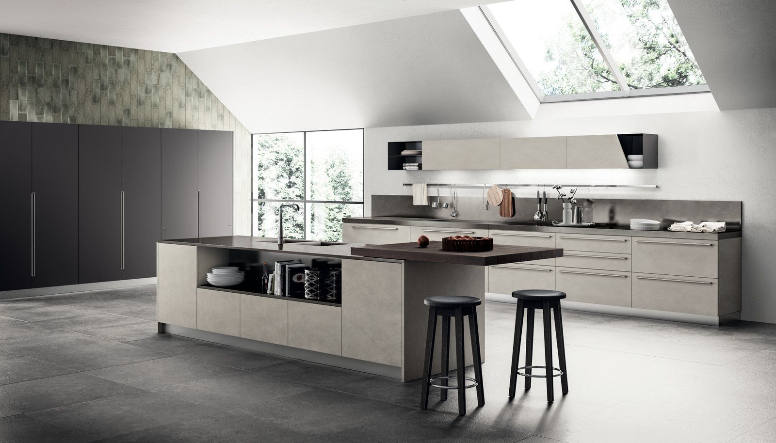 Immagine di una cucina moda di Scavolini