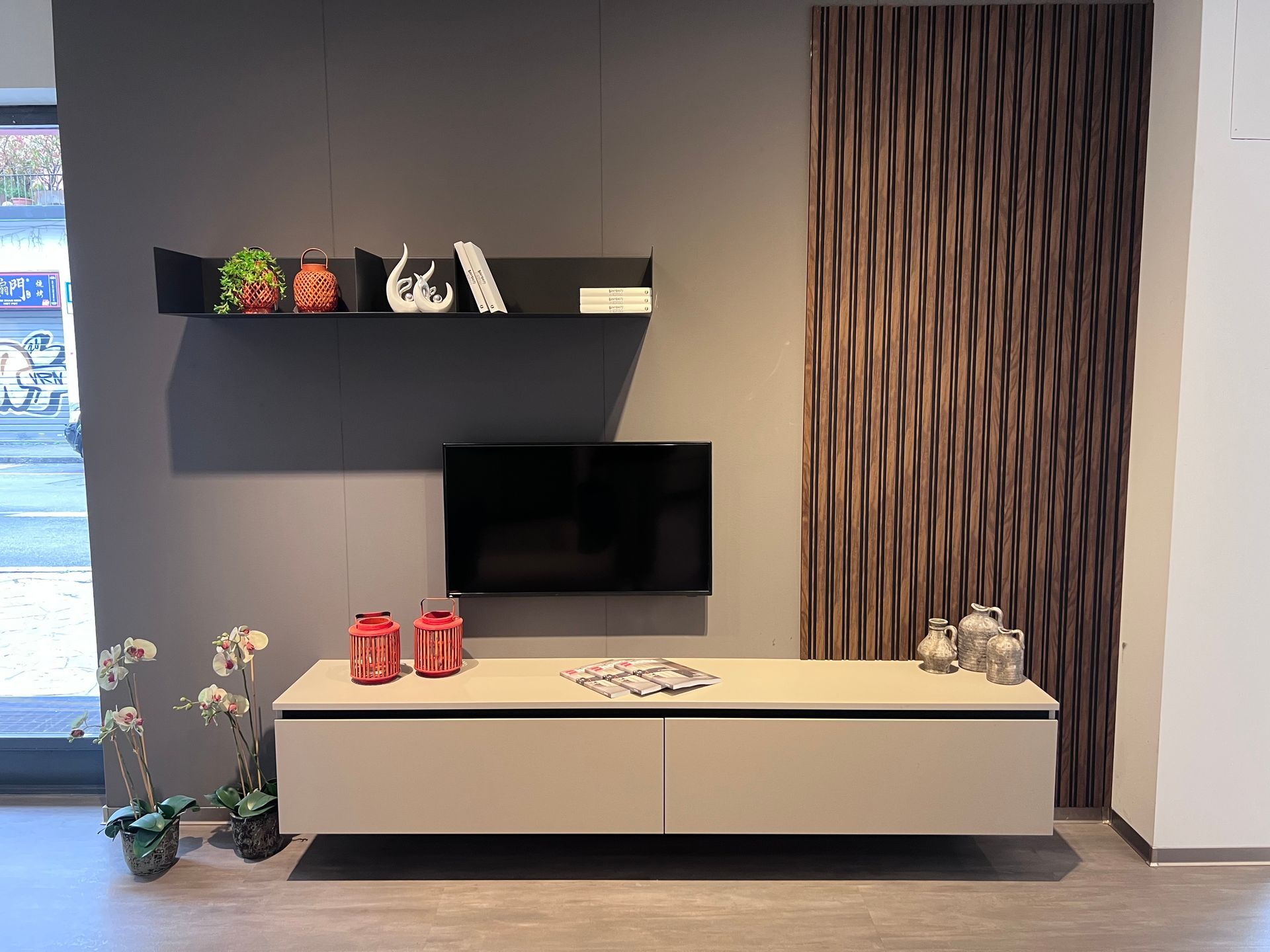 Immagine di un living Mira di Scavolini