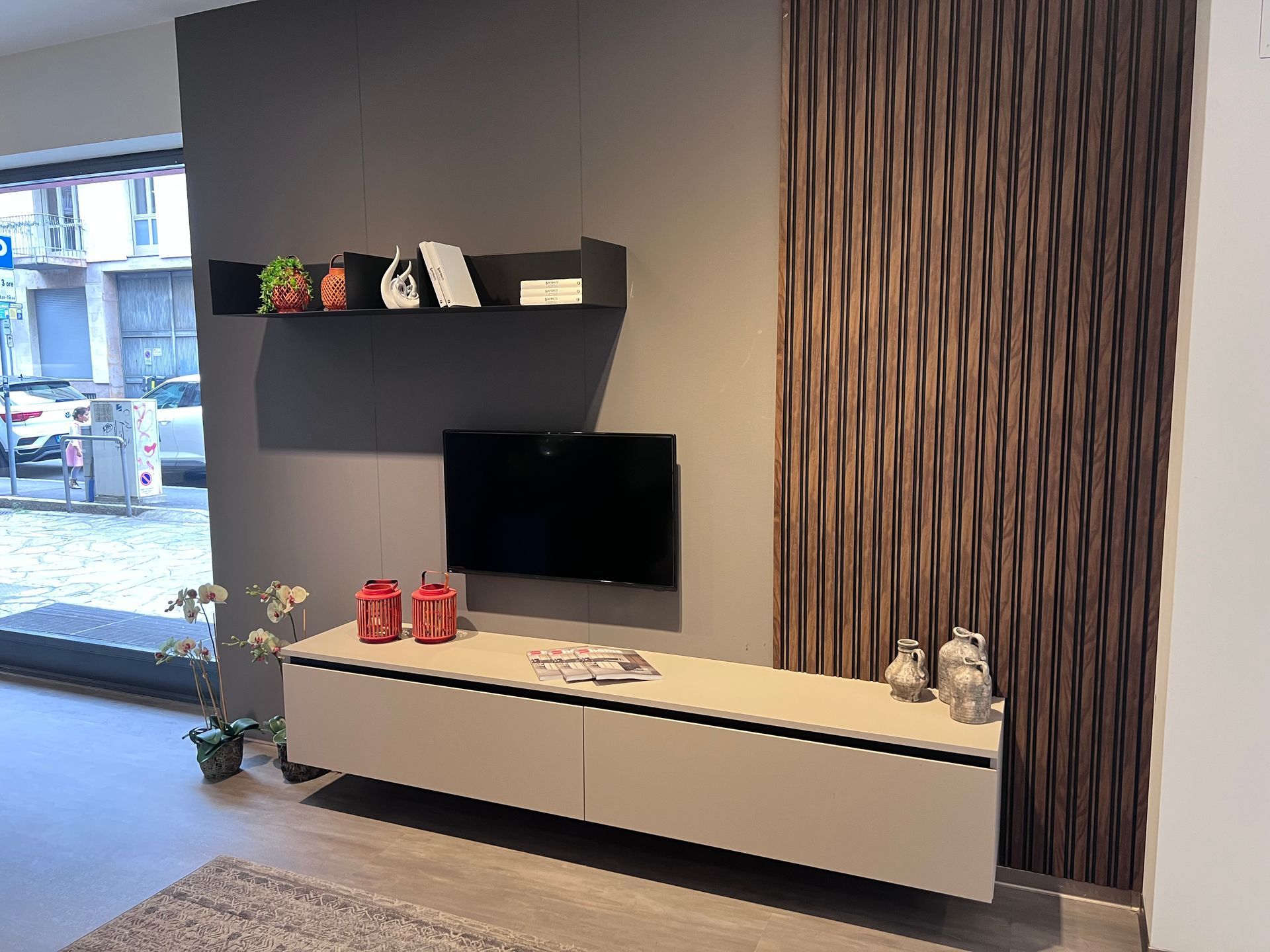 Immagine di un living Mira di Scavolini