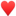 Red heart shape.
