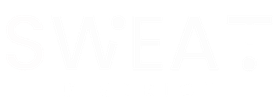 White text logo for a gym reads "SWEAT District."