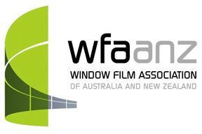 Logo of the Window Film Association of Australia and New Zealand (wfaanz) featuring a curved green graphic element.