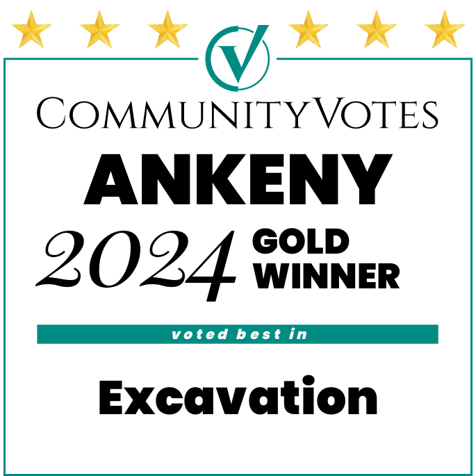 Community votes ankeny 2024 gold winner voted best in excavation