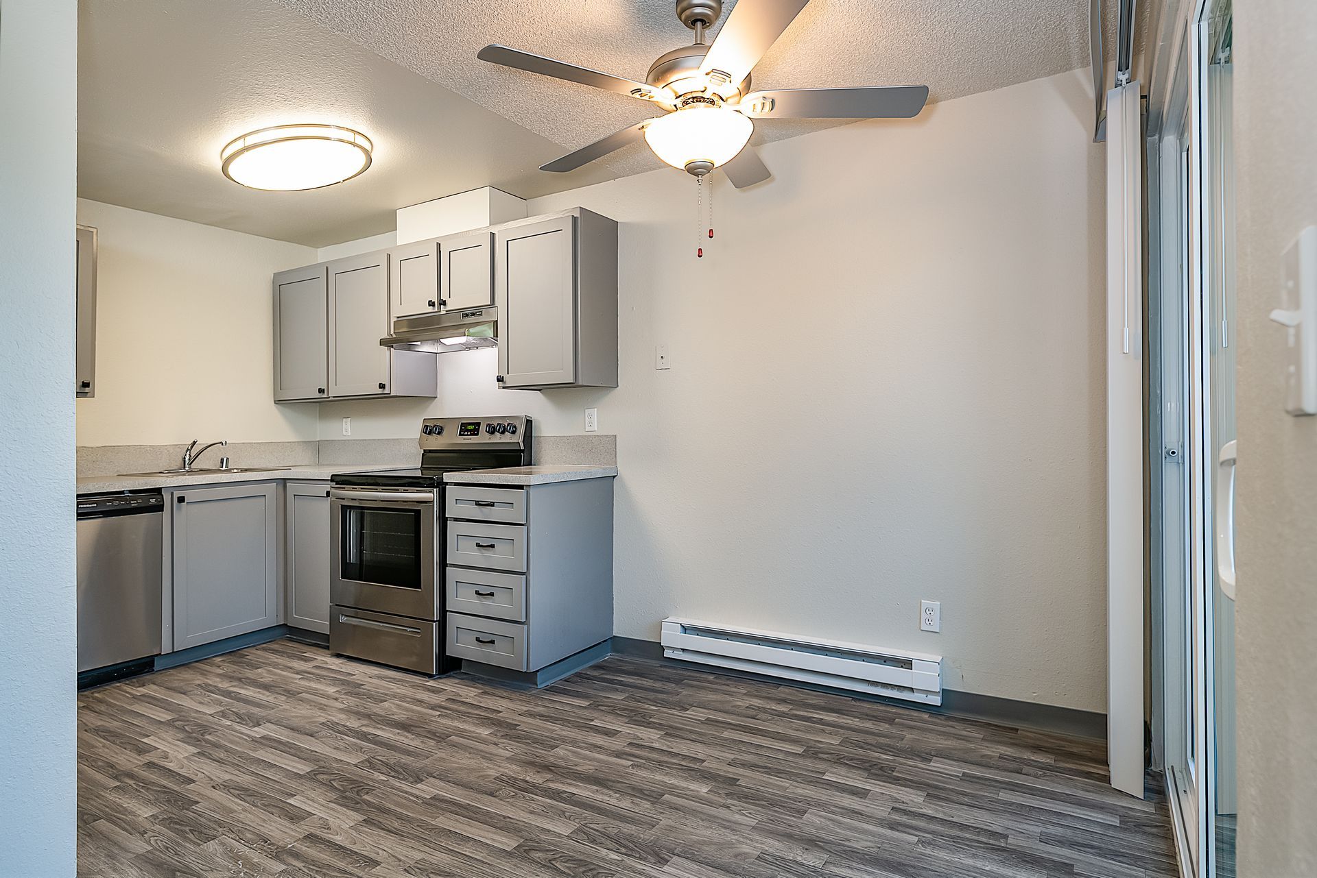 PHoto showing the kitchen from an alternate angle