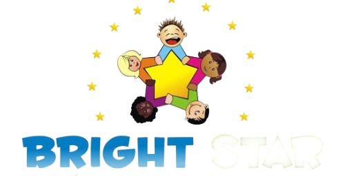 The logo for bright class shows a group of children holding a star.