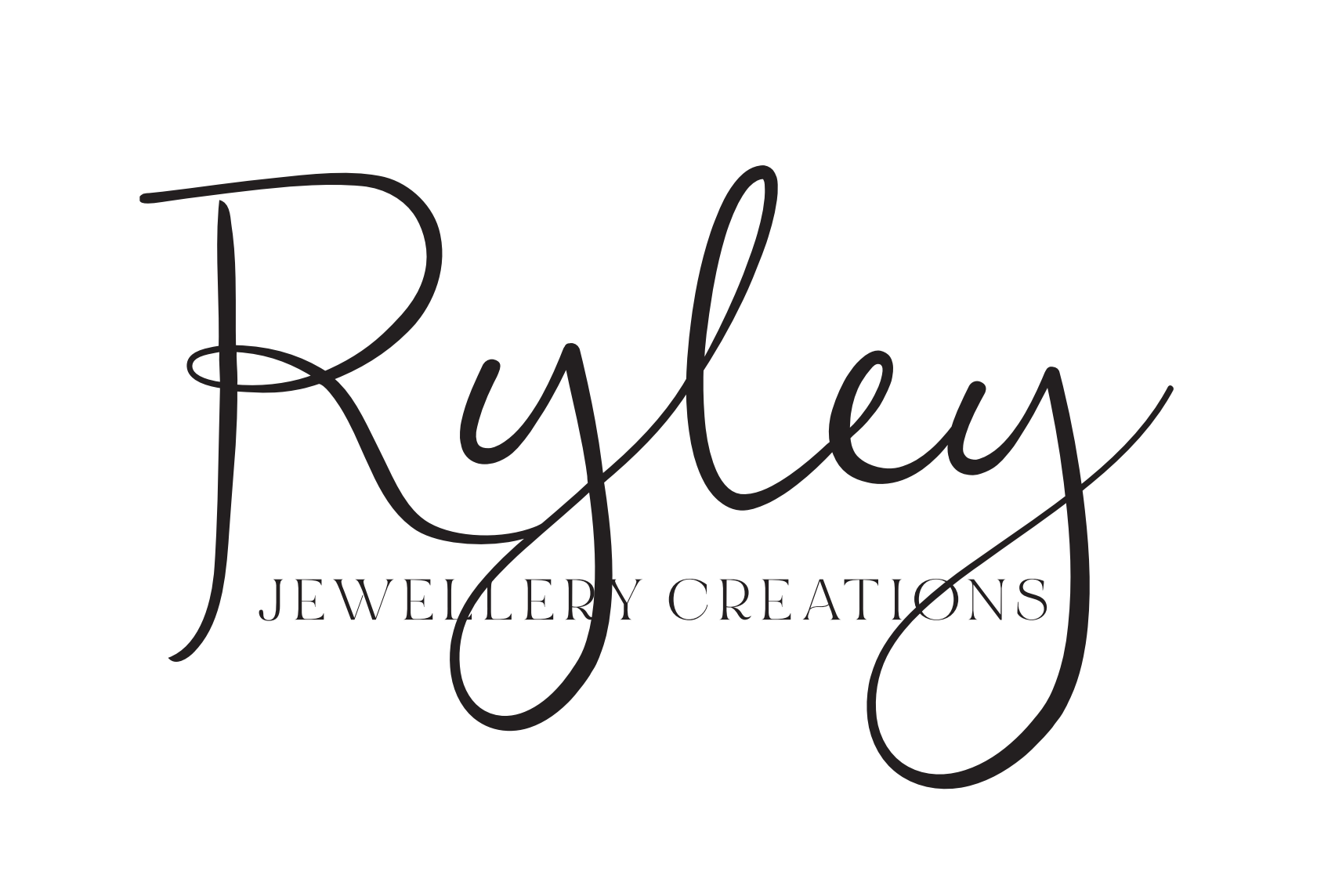 Ryley Jewellery Creations logo in black script on a white background