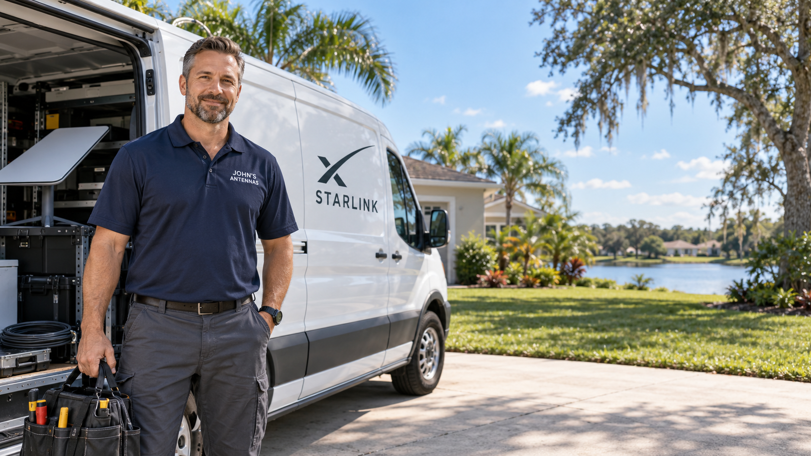 Professional Starlink installer from John's Antennas