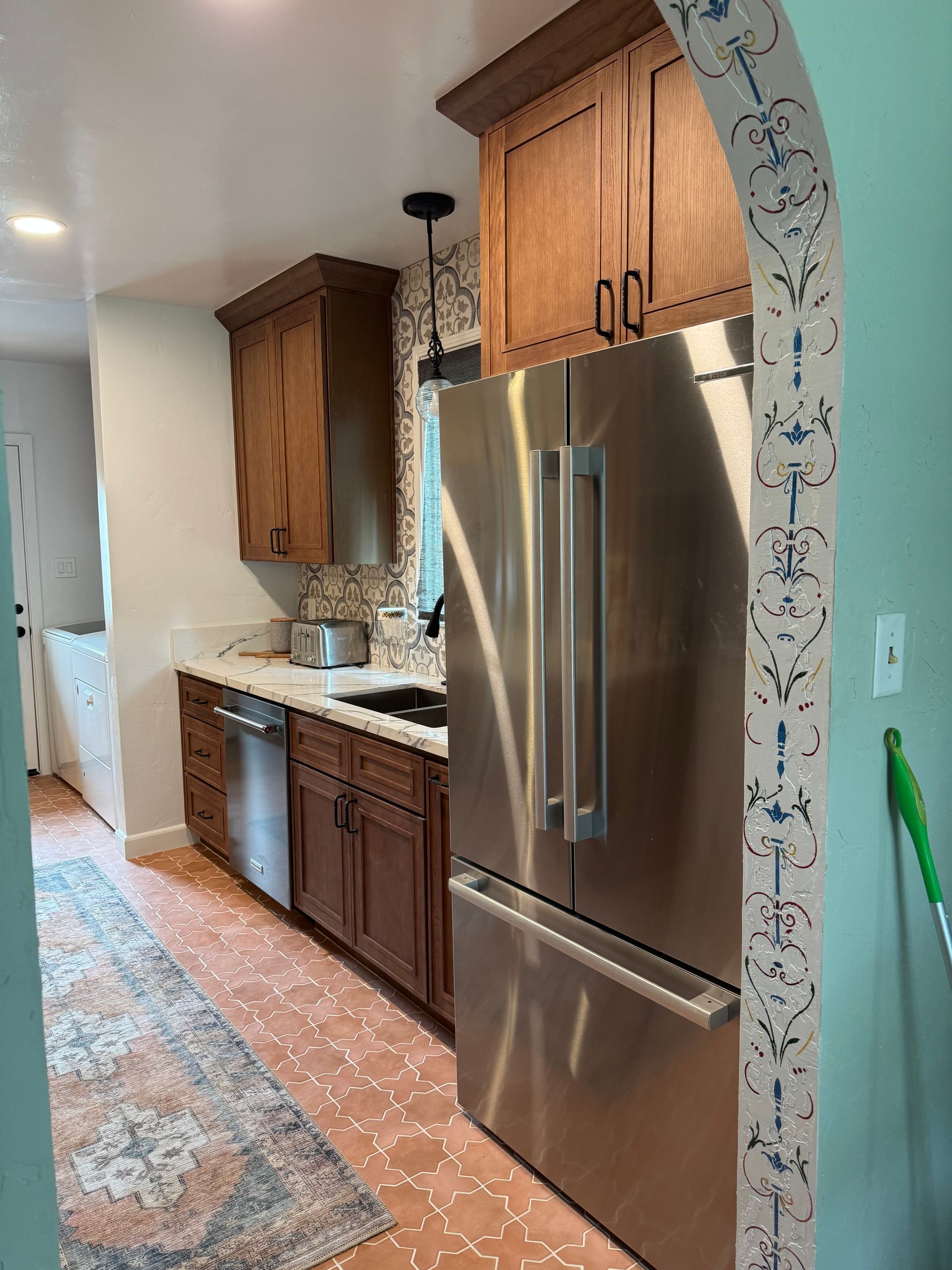 Warm Traditional / Eclectic Kitchen Remodel in Redlands, CA by Straight Edge Builders project photo 3