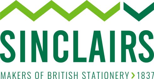 Did you know; the chevrons above our logo are to signify our solar power roof? Sinclairs Markers of British Stationery since 1837 - logo design