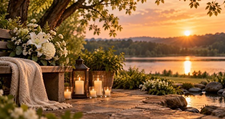 peaceful scenery, symbolizing meaningful moments of remembrance at funeral homes Tulsa, OK