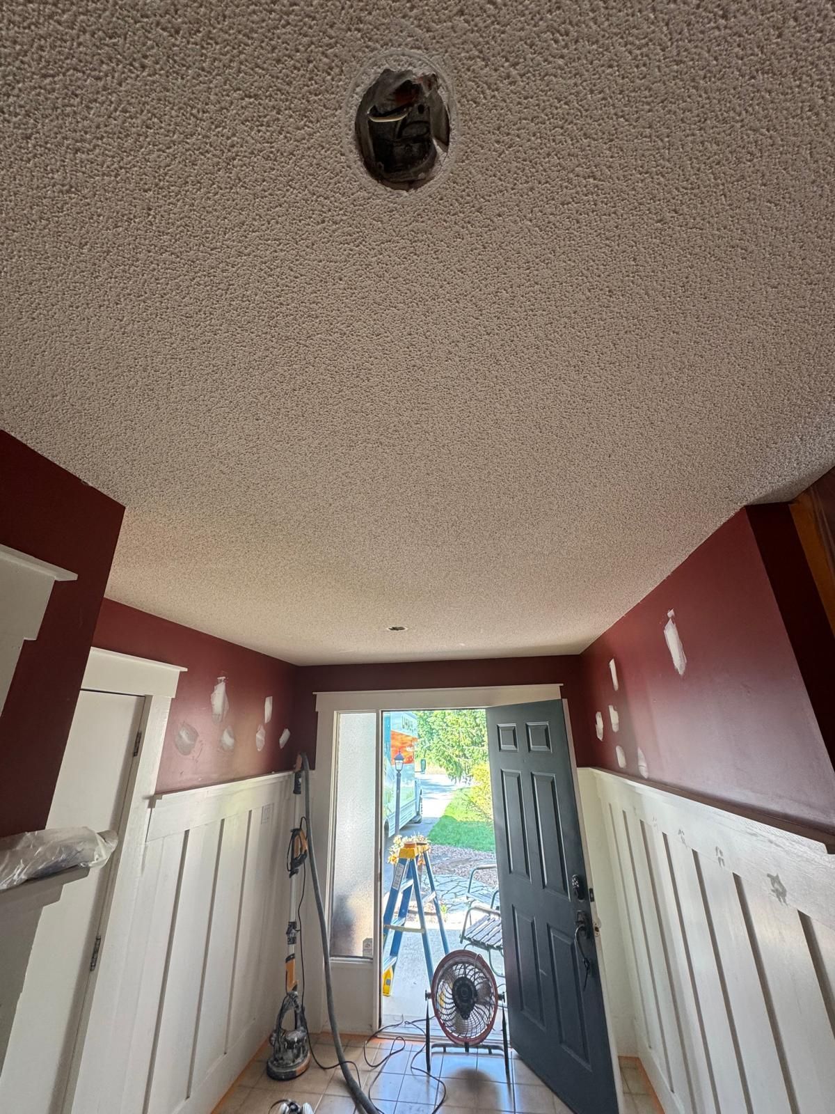 Before photo of the same space