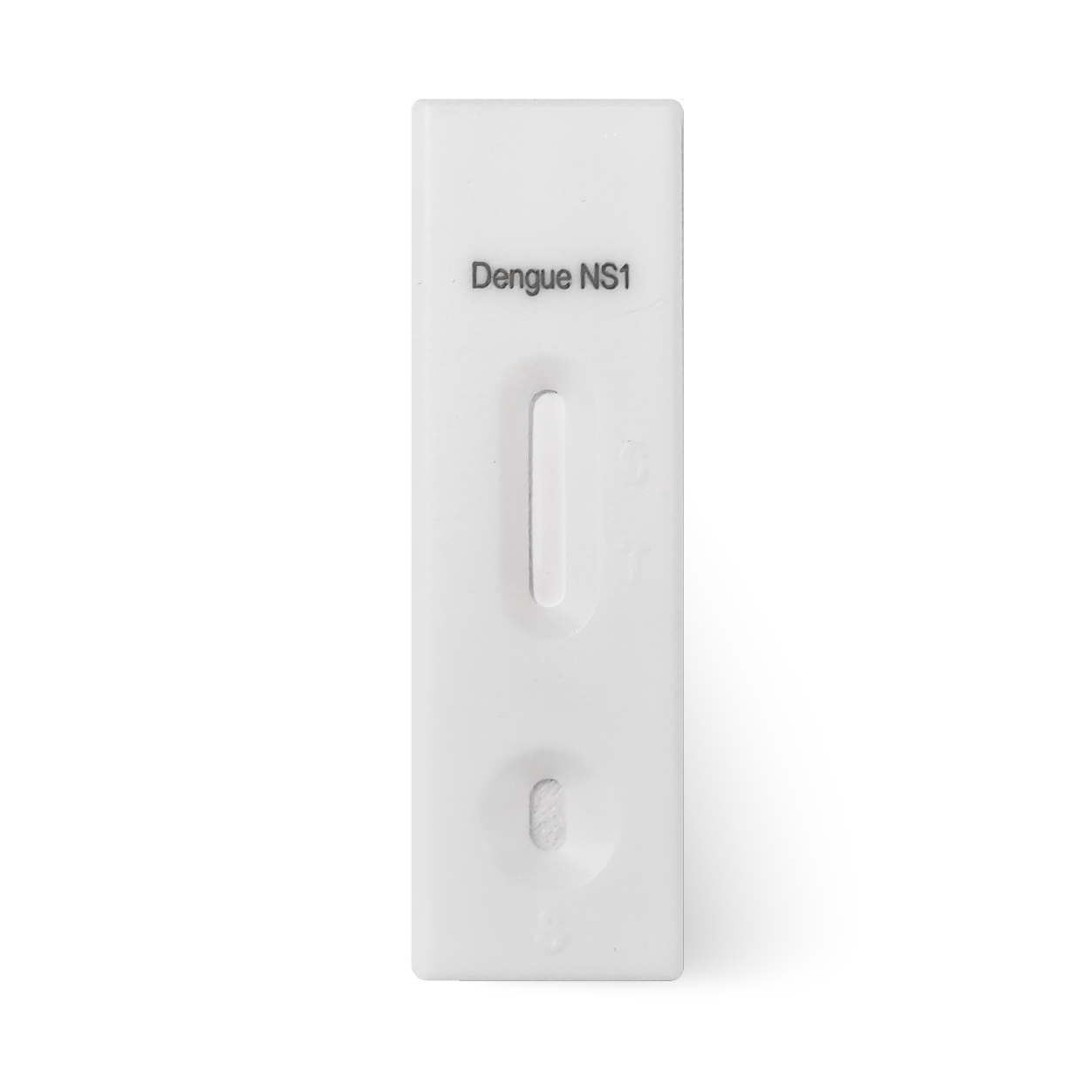 A white test kit for dengue ns1 on a white background.