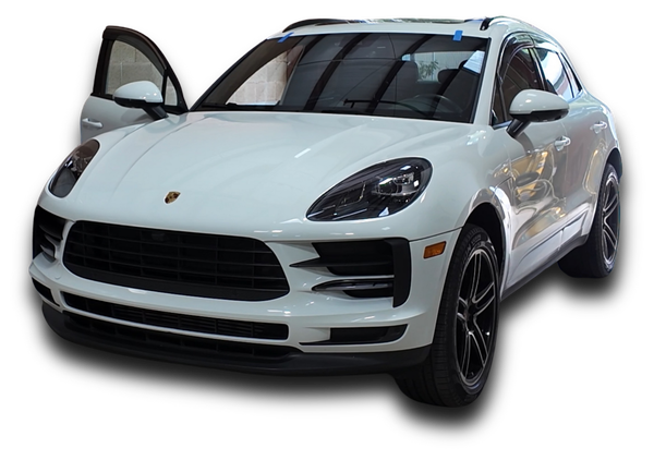 Sierra Mobile Auto Glass in Truckee, CA White luxury SUV with doors open, front view on white background