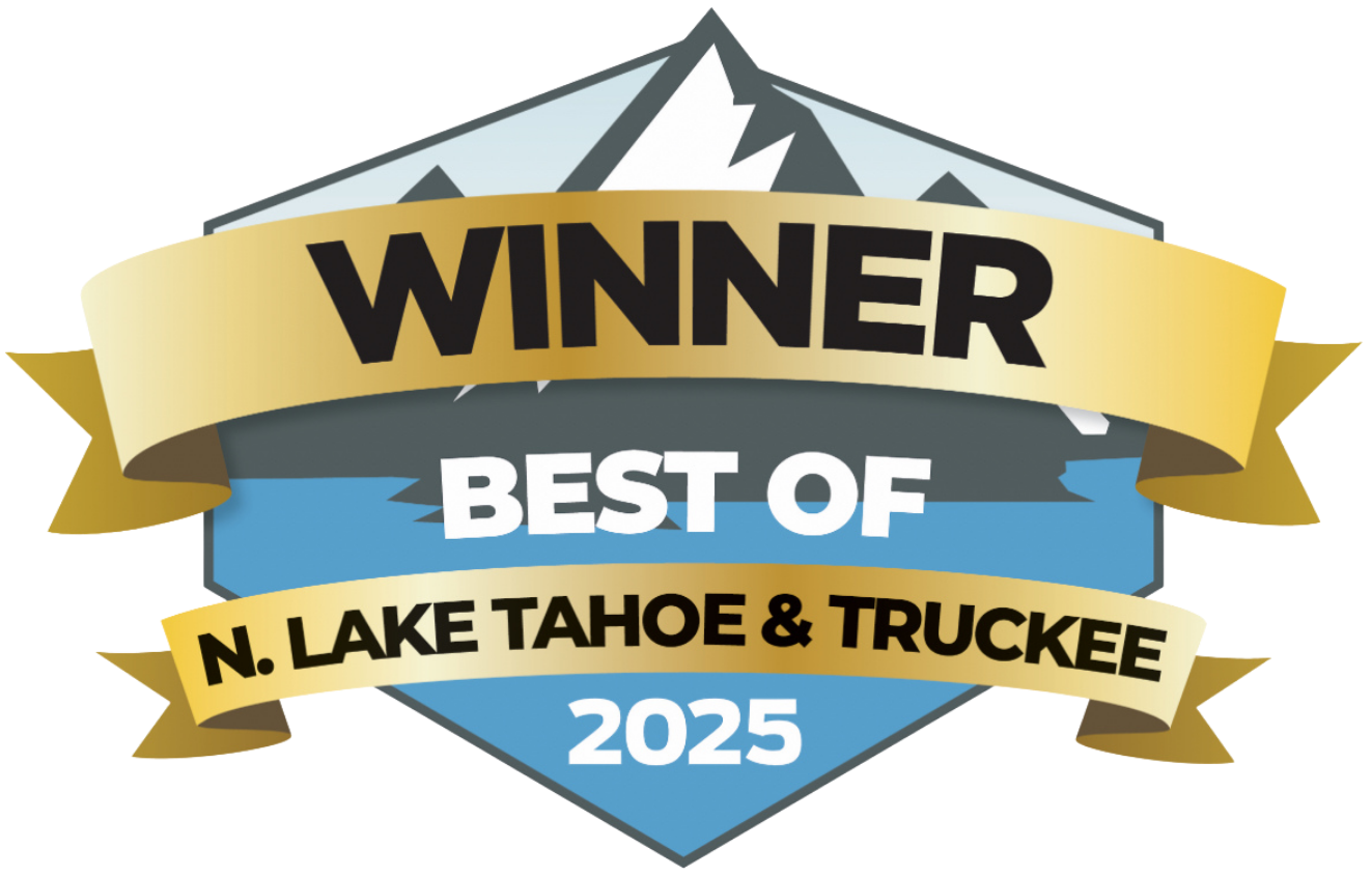 Winner badge for Best of N. Lake Tahoe & Truckee 2025 in gold, blue, and gray