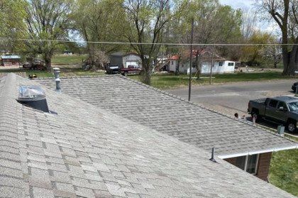 Newly installed roof