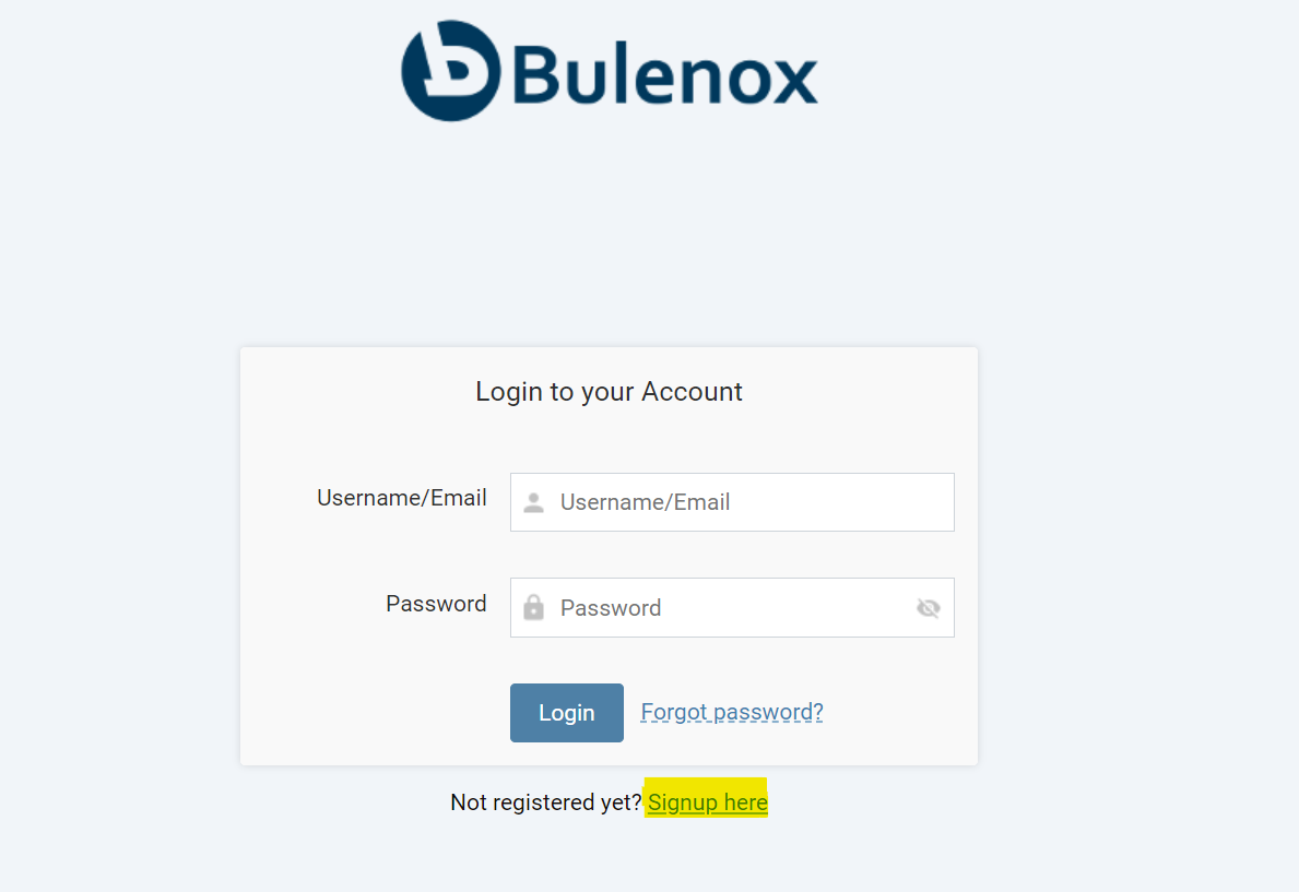 Bulenox Sign Up Bulenox Sign Up