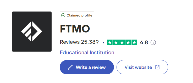 FTMOTrust Pilot review FTMOTrust Pilot review