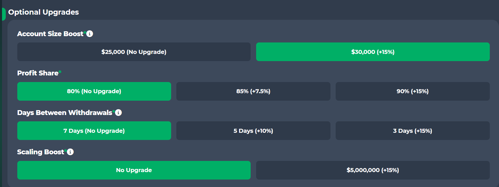 Funded Trading Plus - Optional Upgrade screenshot Funded Trading Plus - Optional Upgrade screenshot
