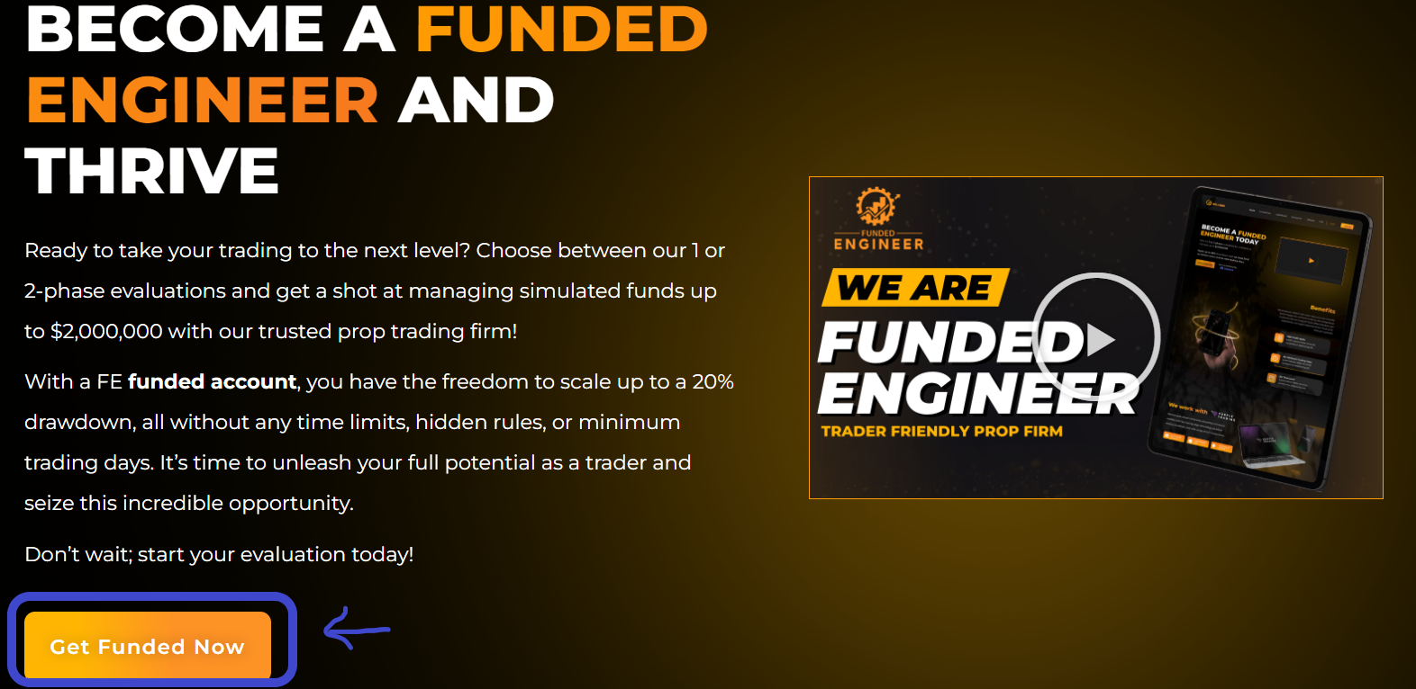 Funded Engineer- Log In steps